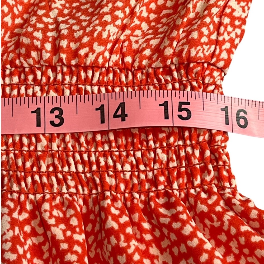 Allison Joy Evereve Dress Halter Coral Preppy Modest Summer Wedding Vacation - Picture 8 of 15